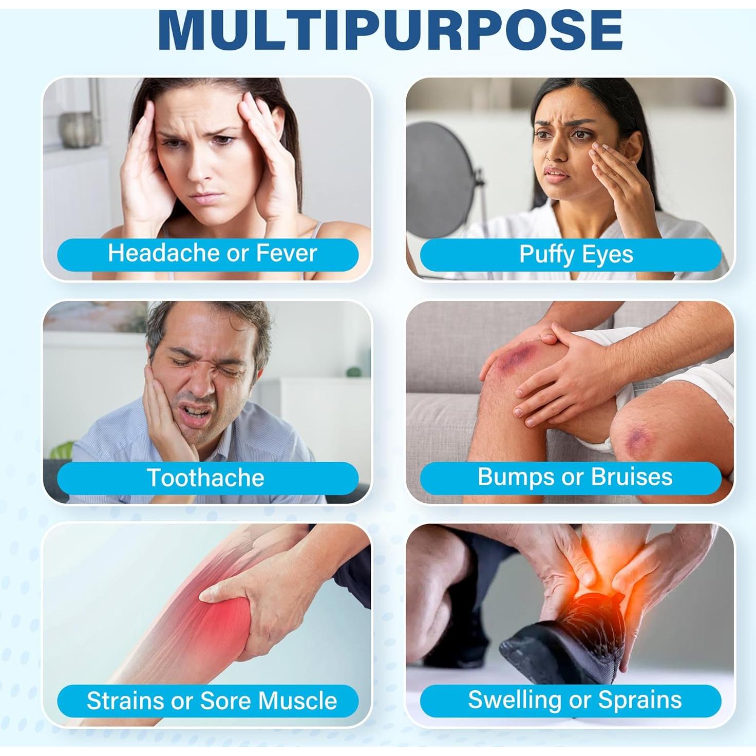 Pack de Hielo Reutilizable LotFancy - 8 Paquetes de Gel 10.8 cm