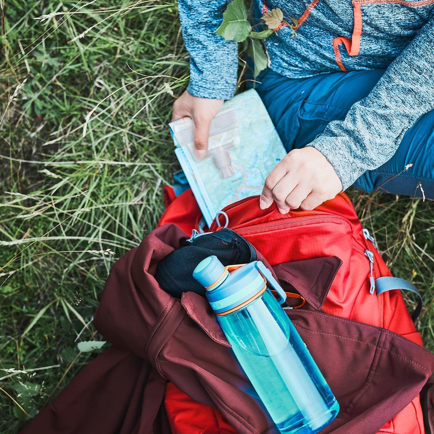 Paquete de 4 Botellas de Agua Plegables Hpmjz 0.98L Reutilizables