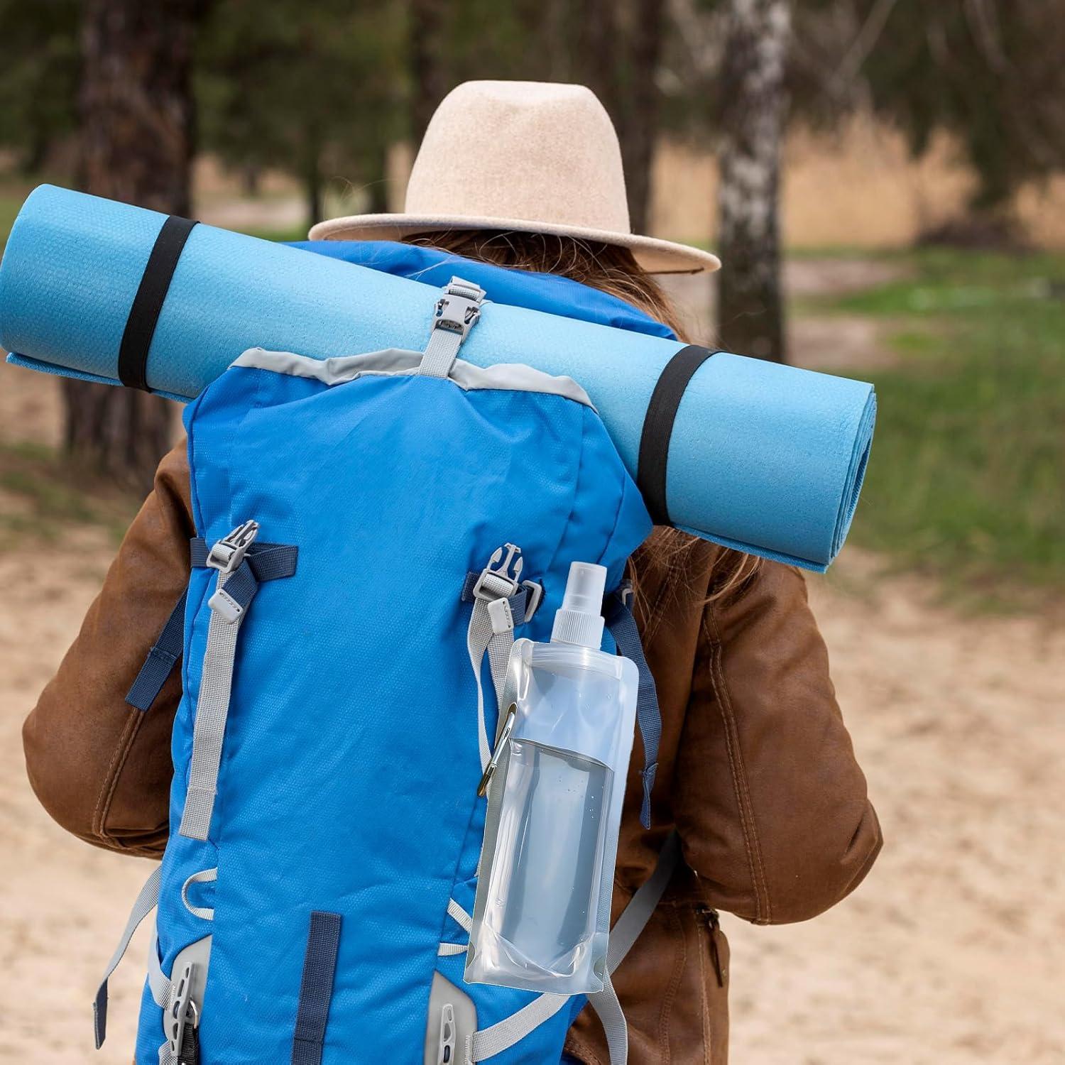 Paquete de 4 Botellas de Agua Plegables Hpmjz 0.98L Reutilizables