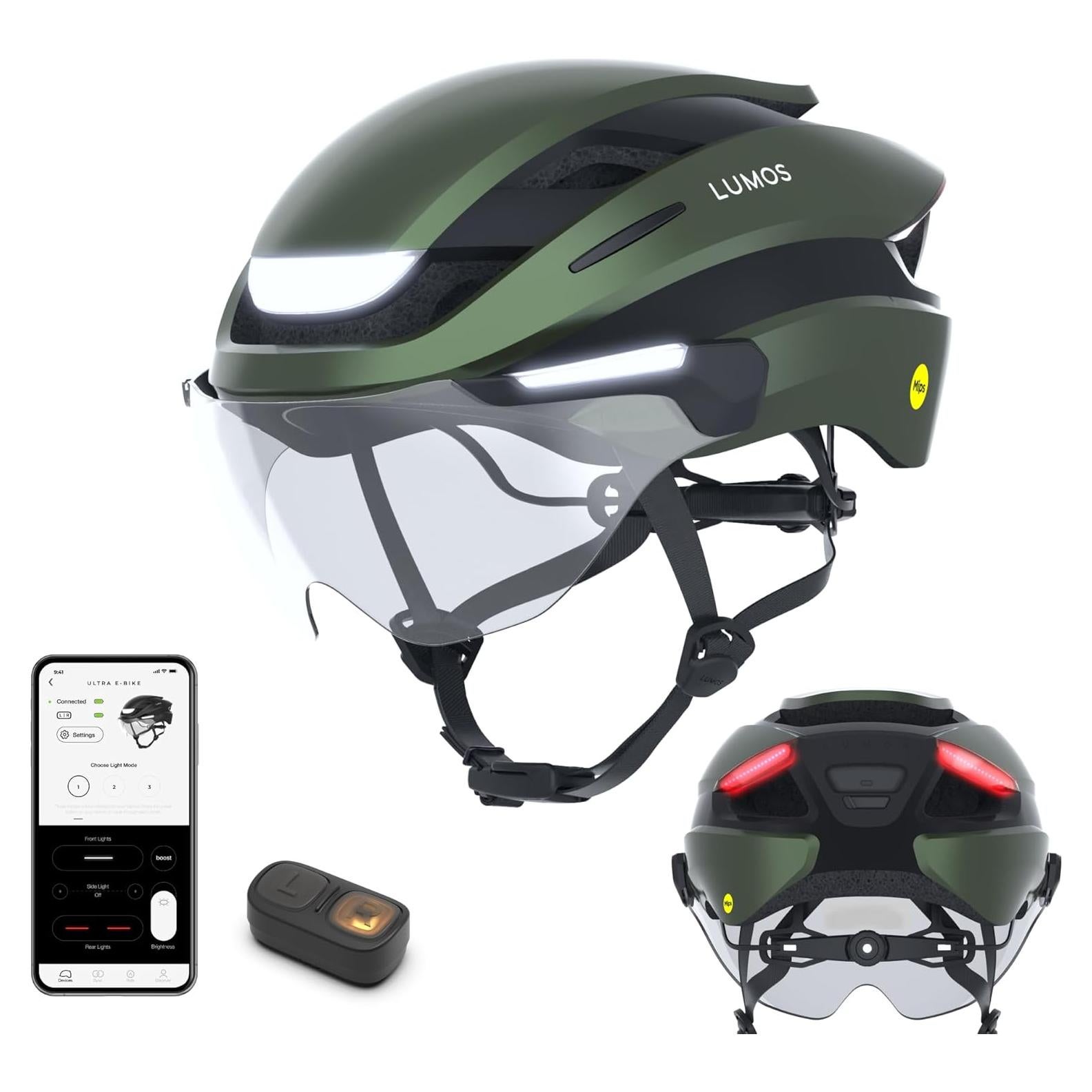 Casco Inteligente Lumos Ultra E-Bike MIPS Verde Esmeralda
