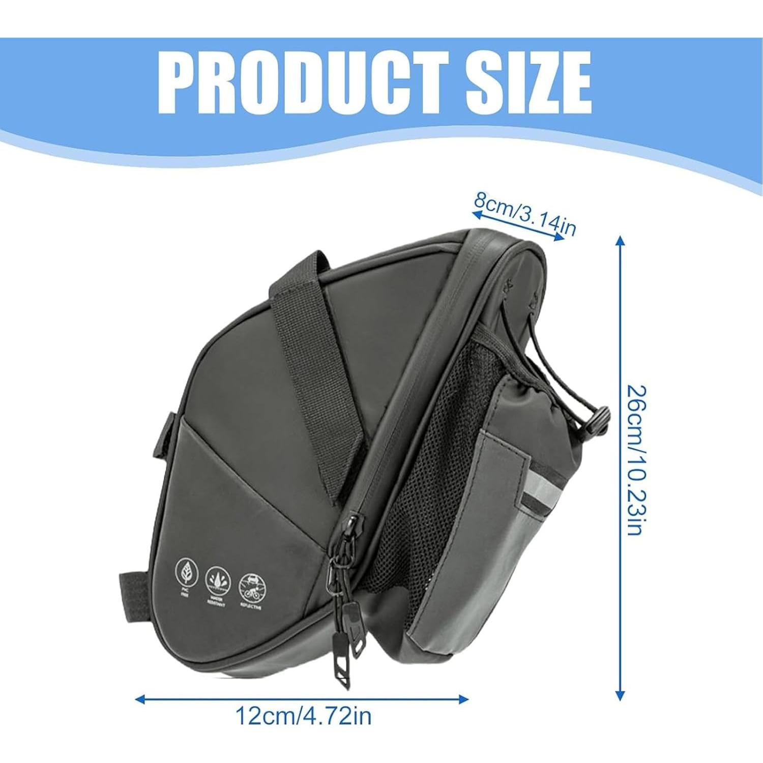 Bolsa de Silla de Bicicleta CALLCASE Sp0002b Negra Impermeable