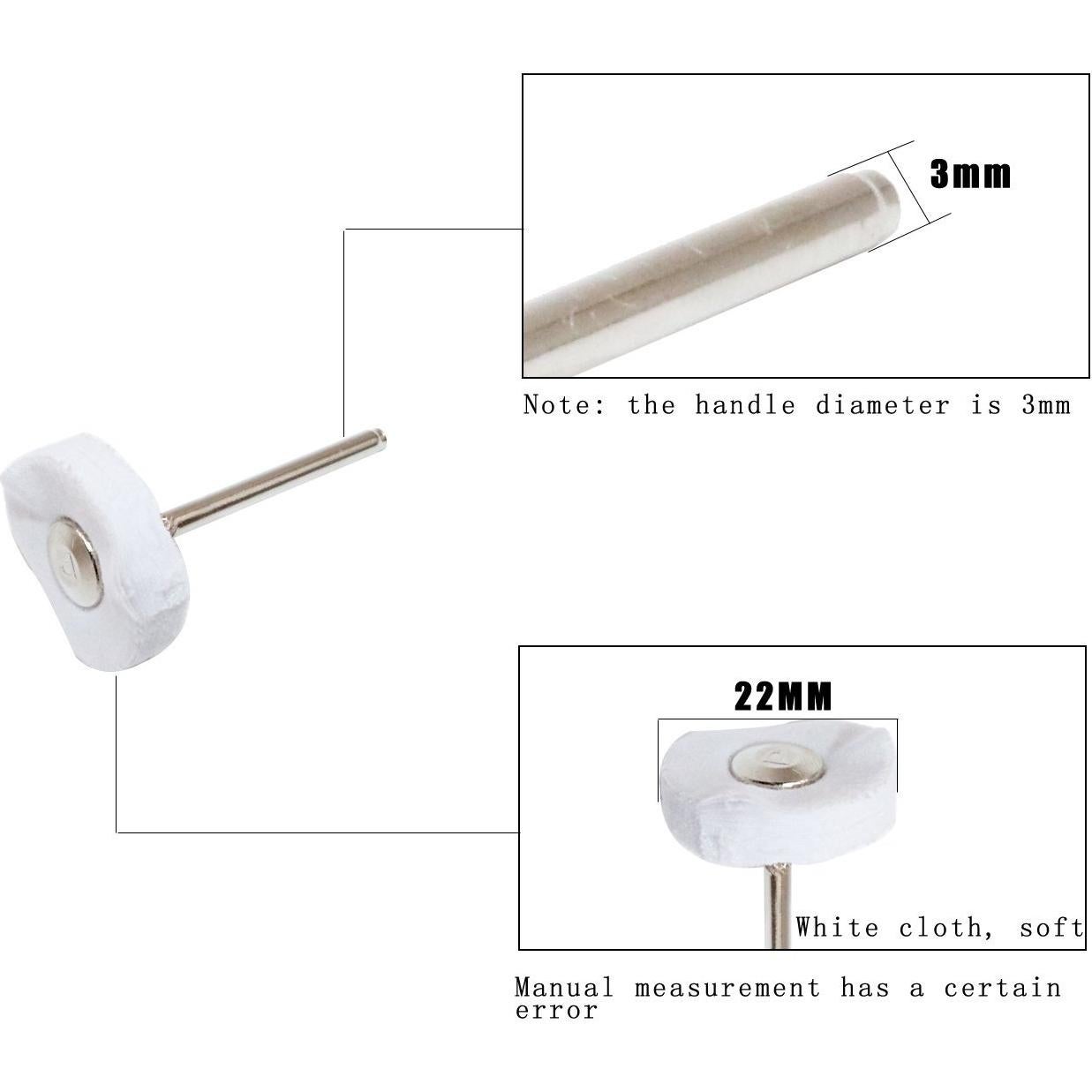 Ruedas de Pulido NP-68 para Taladro Rotativo 20 Piezas