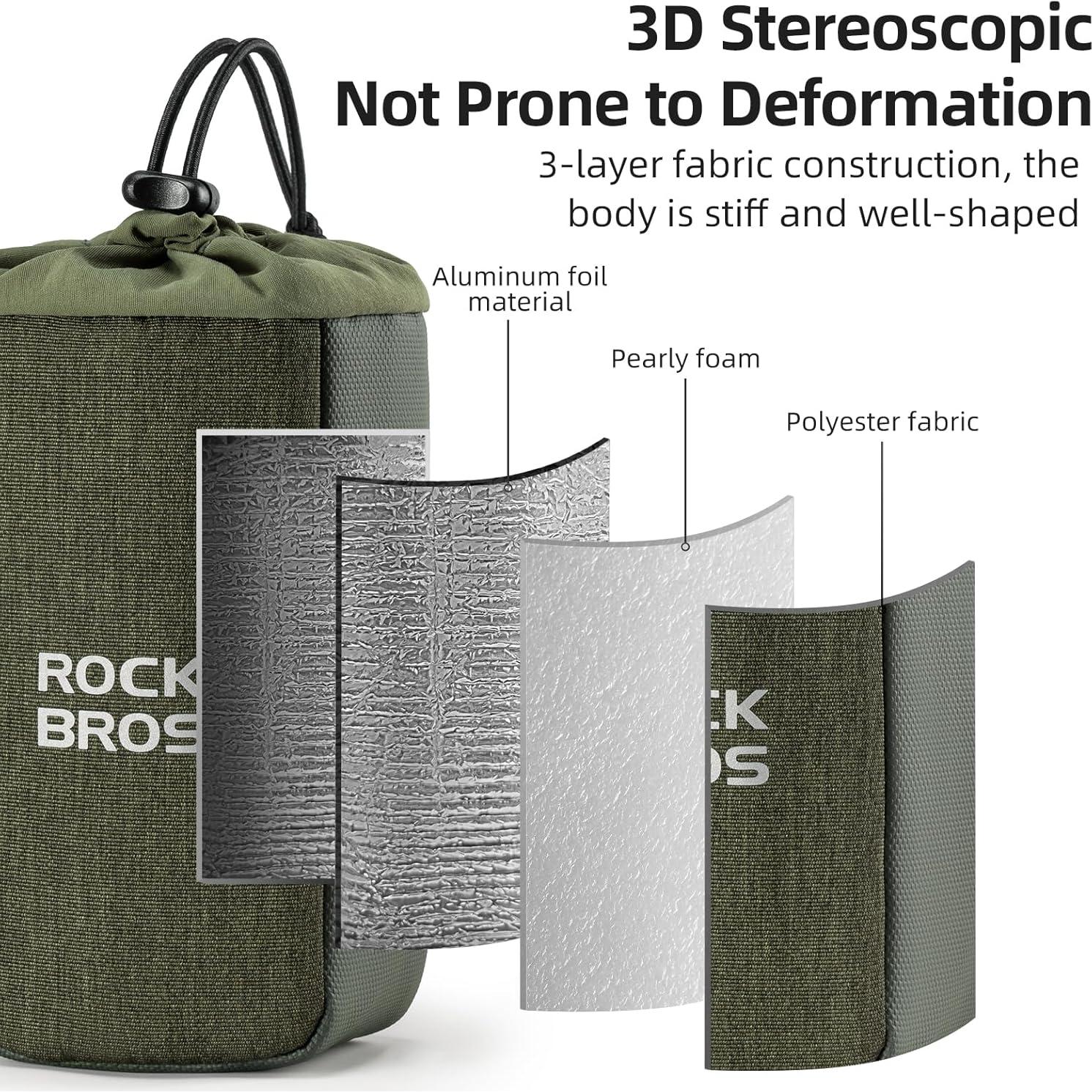 Bolsa de Sillín Rockbros con Porta Botellas 0.7L y Mini Mochila 0.3L