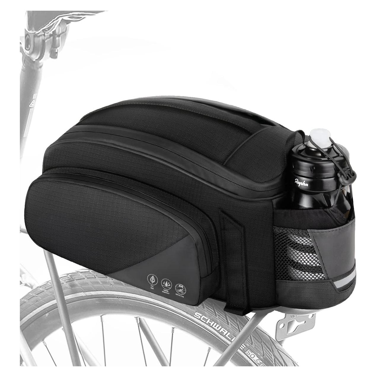 Bolsa de Soporte Trasero WOTOW 12L Impermeable para Bicicleta