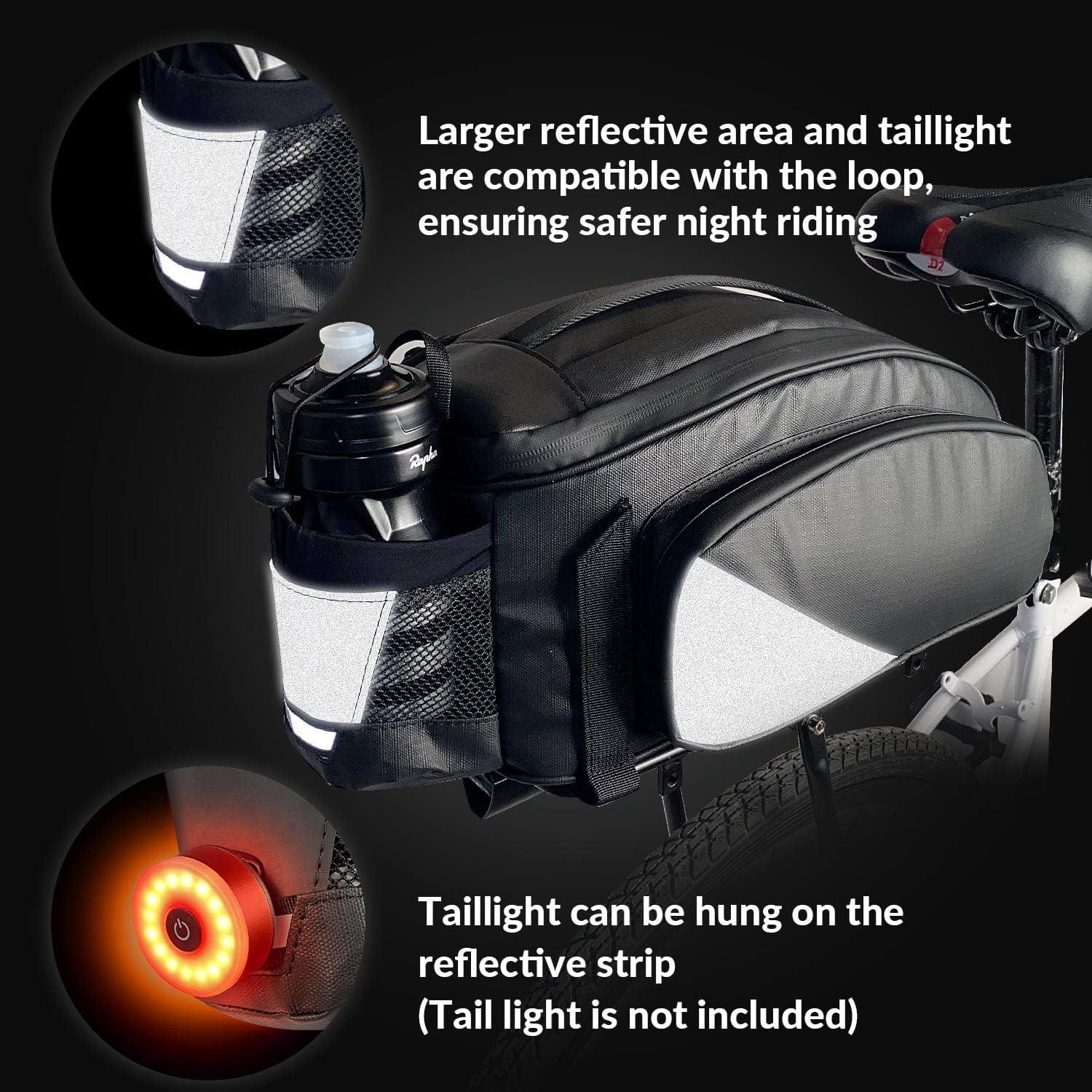 Bolsa de Soporte Trasero WOTOW 12L Impermeable para Bicicleta