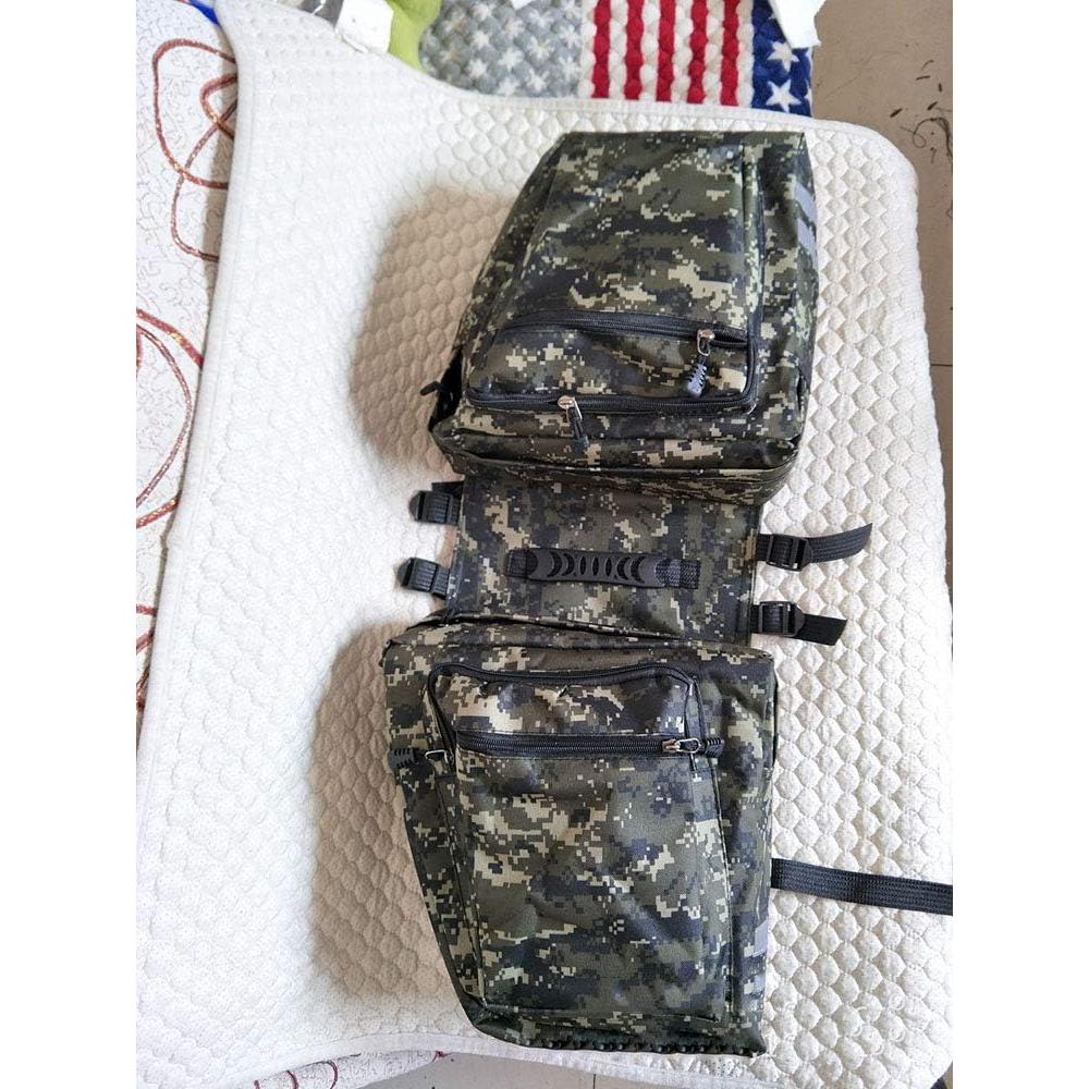 Bolsa Pannier de Bicicleta IDOEASE Camo Verde Impermeable