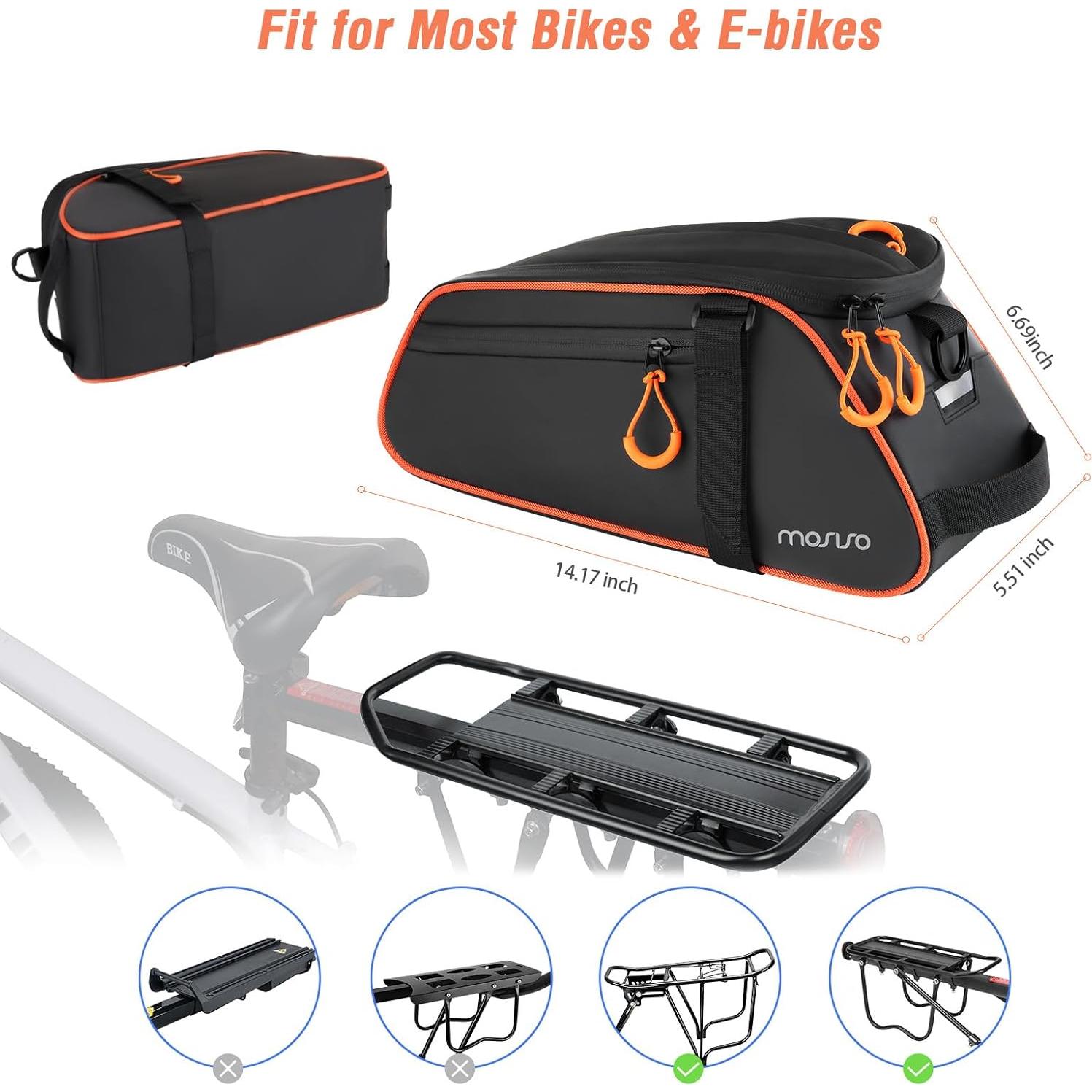 Bolsa para Portabicicletas MOSISO 8L Impermeable Negra