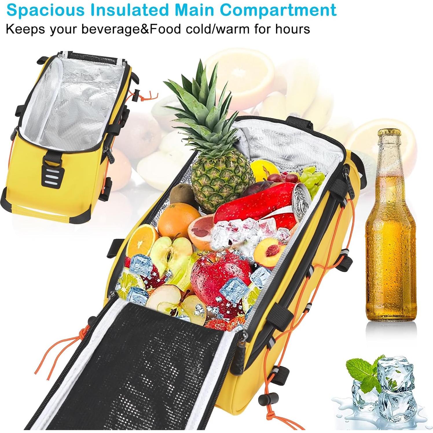 Bolsa de Soporte para Bicicleta MOSISO Amarilla 8L Impermeable