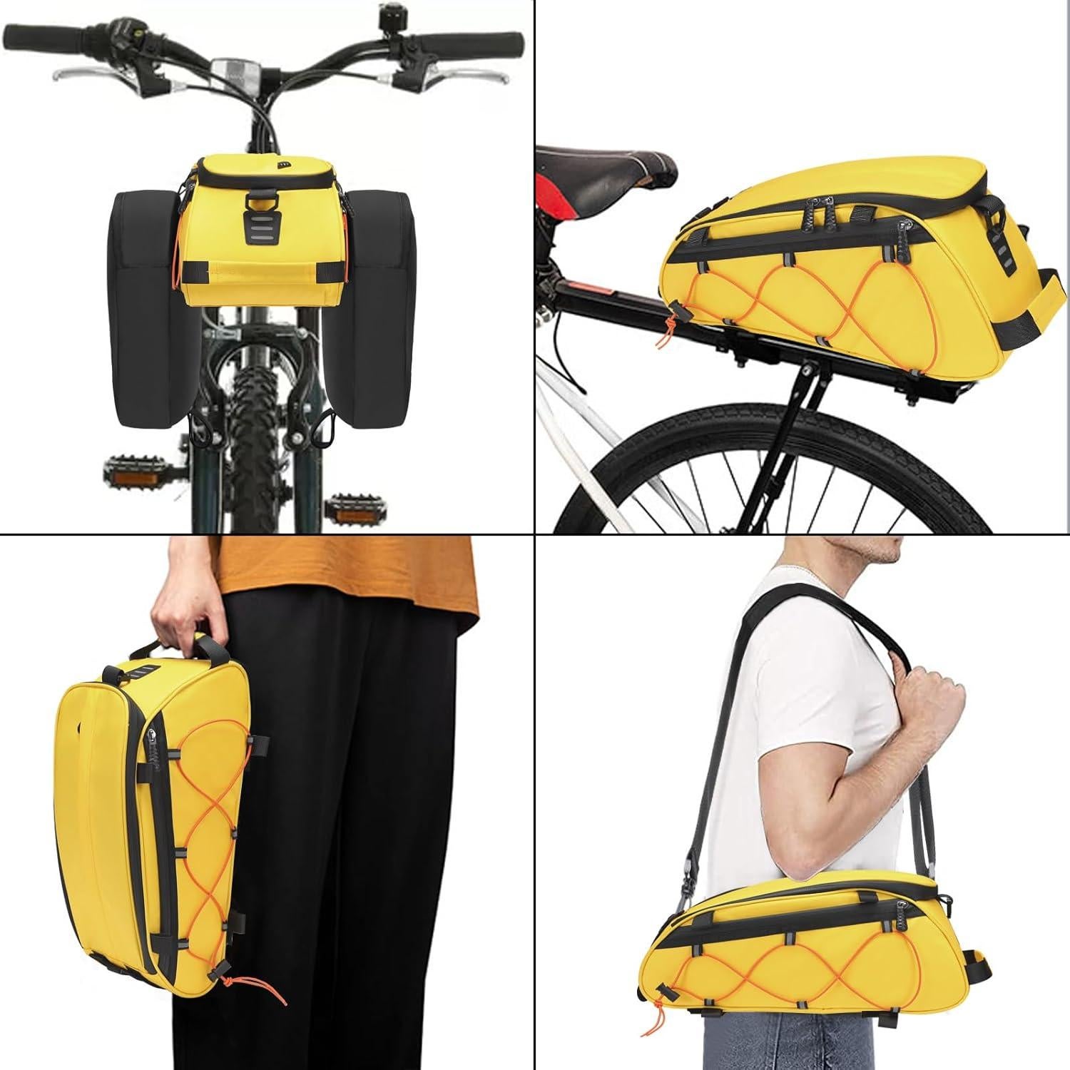 Bolsa de Soporte para Bicicleta MOSISO Amarilla 8L Impermeable
