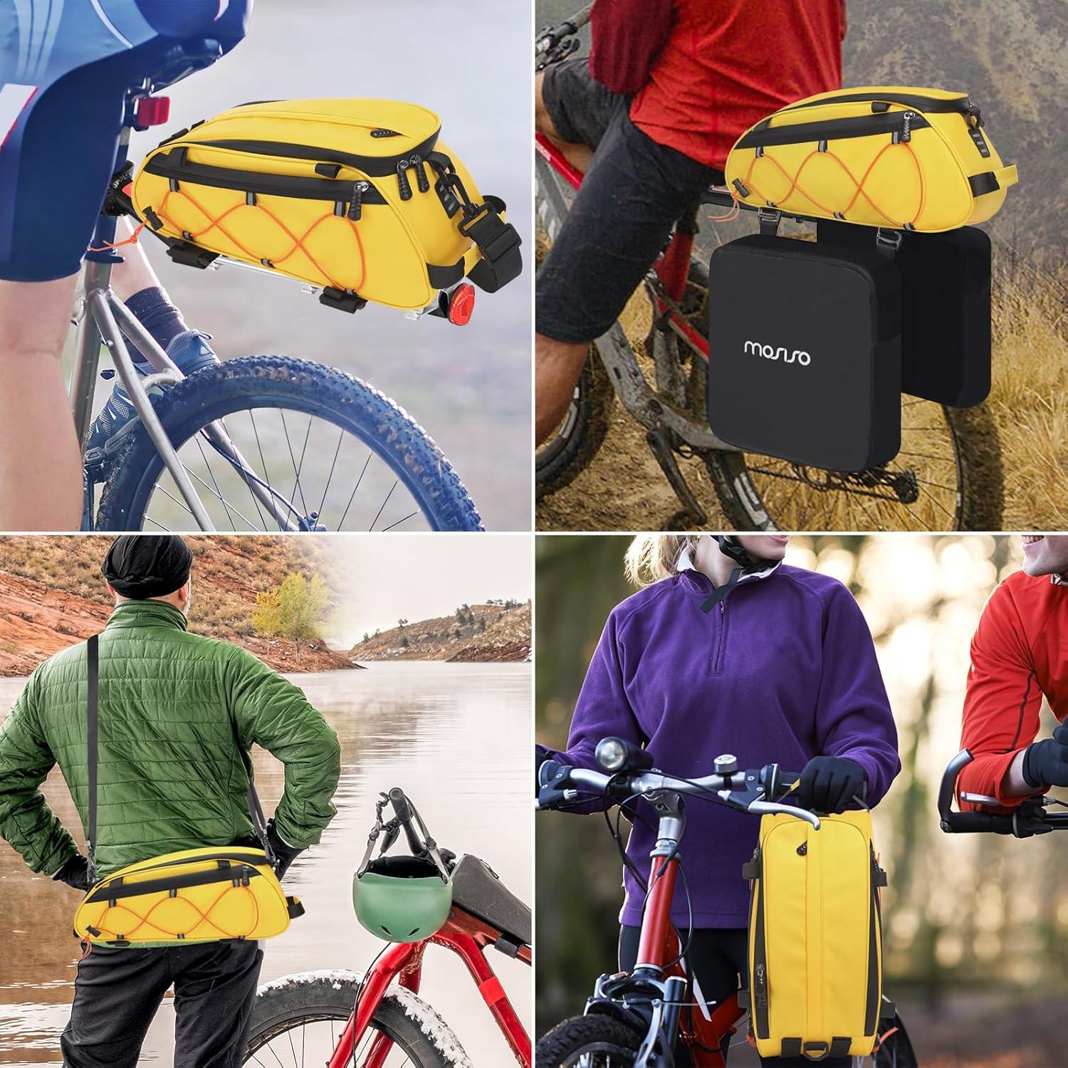 Bolsa de Soporte para Bicicleta MOSISO Amarilla 8L Impermeable