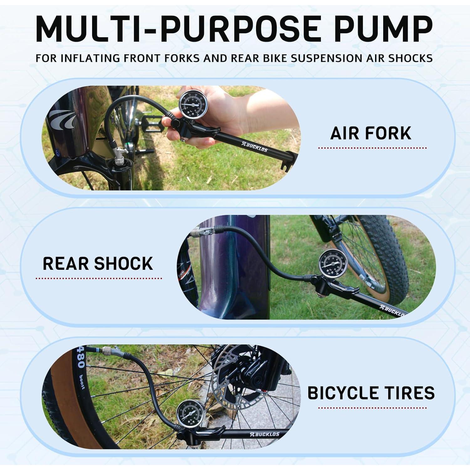 Bomba de Choque BUCKLOS para Bicicleta MTB 300/400 PSI