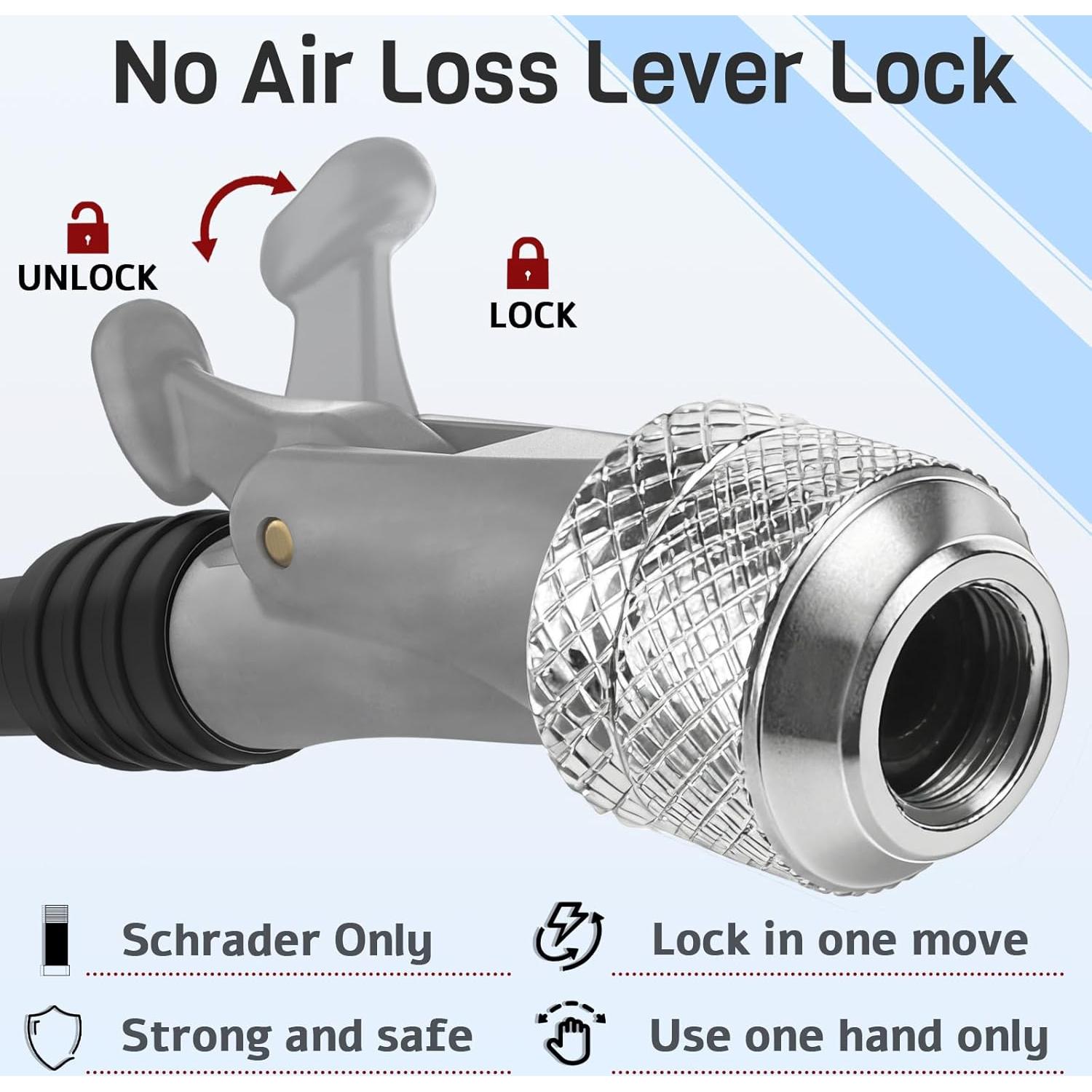 Bomba de Choque BUCKLOS para Bicicleta MTB 300/400 PSI