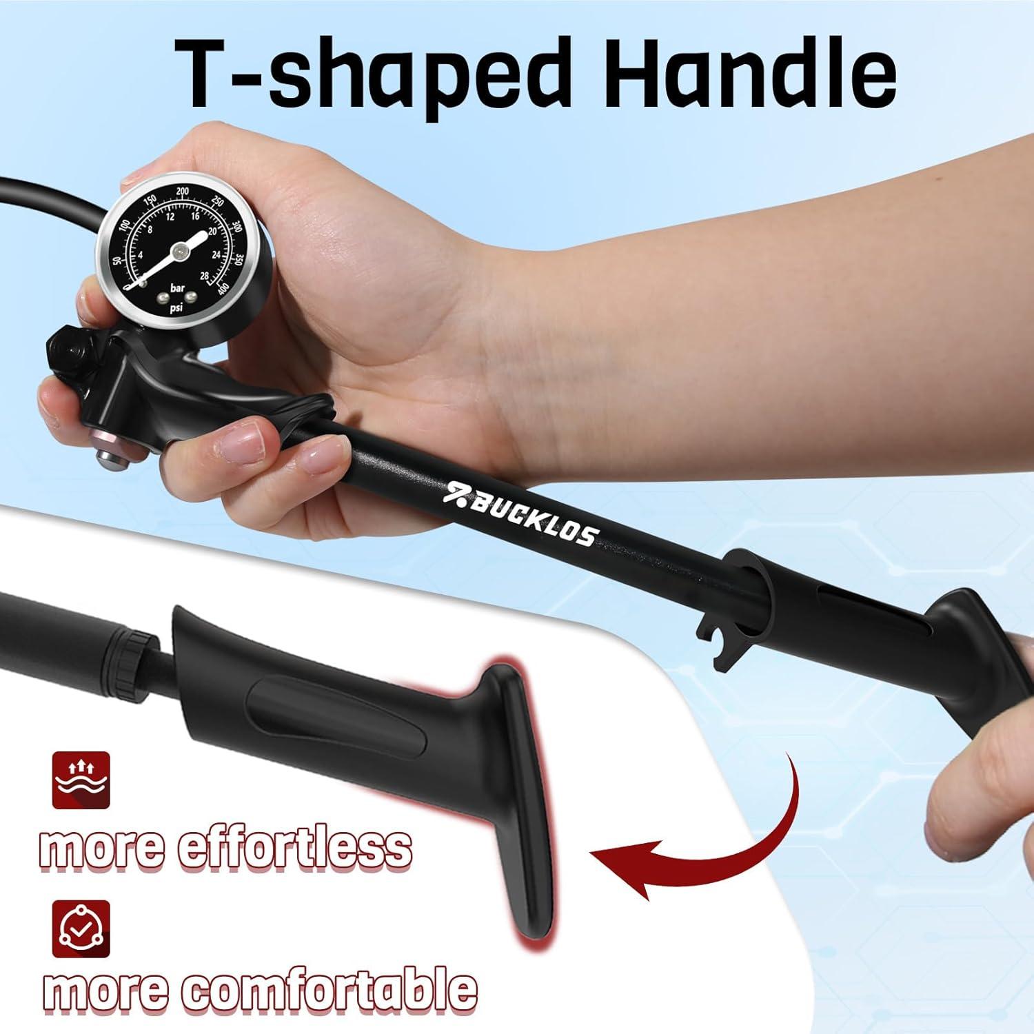 Bomba de Choque BUCKLOS para Bicicleta MTB 300/400 PSI