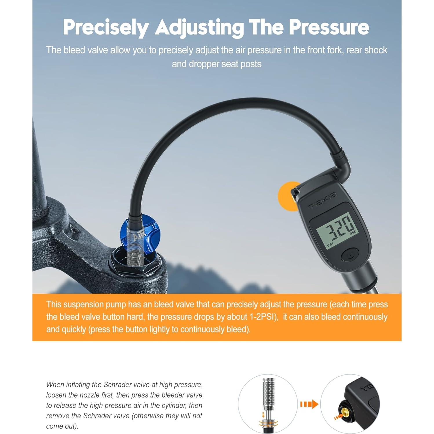 Bomba de Choque Tiakia DPG-0302 con Manómetro Digital 320PSI