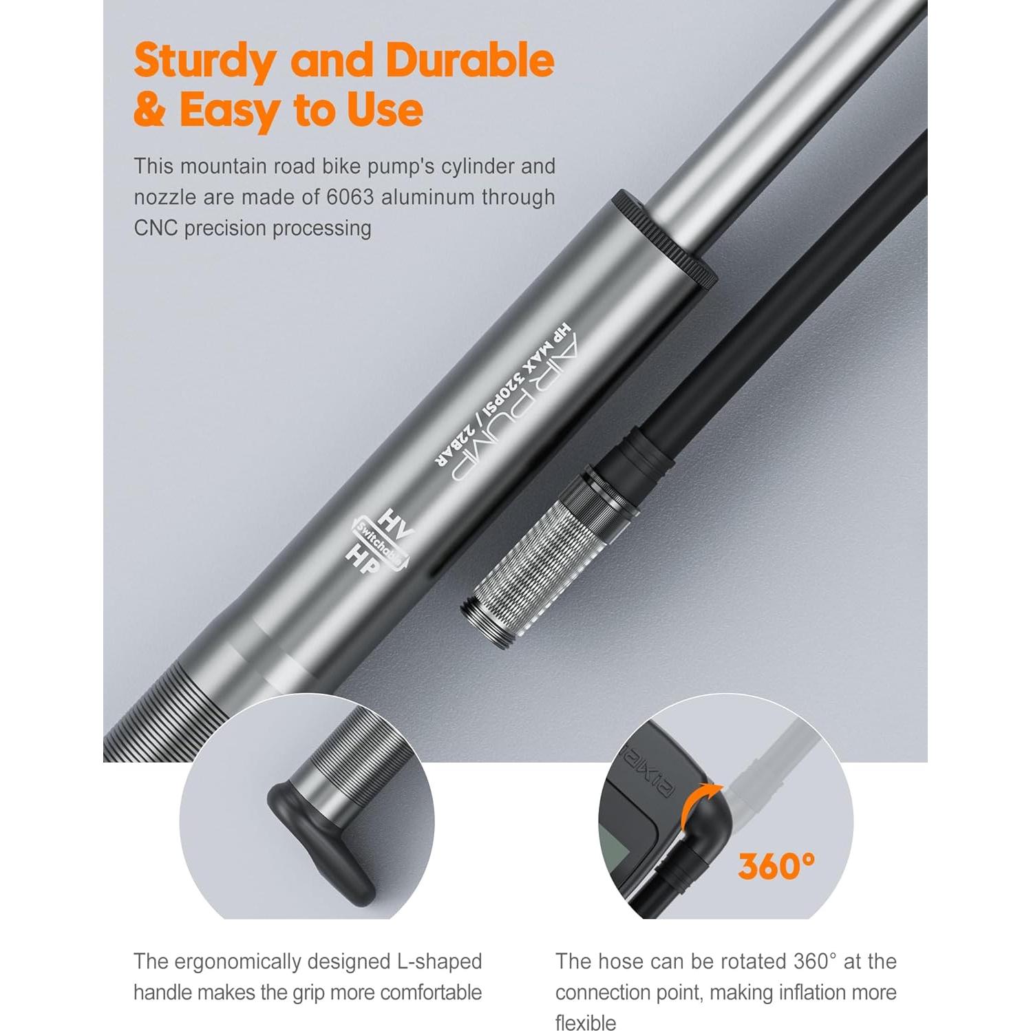 Bomba de Choque Tiakia DPG-0302 con Manómetro Digital 320PSI
