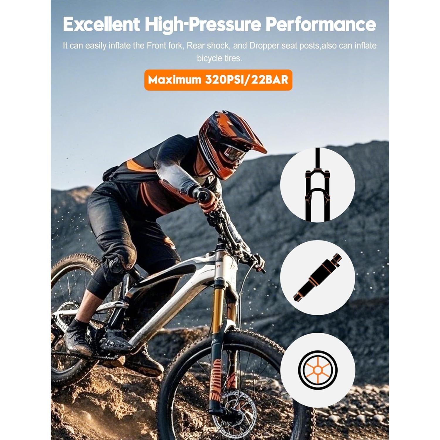 Bomba de Choque Tiakia DPG-0302 con Manómetro Digital 320PSI