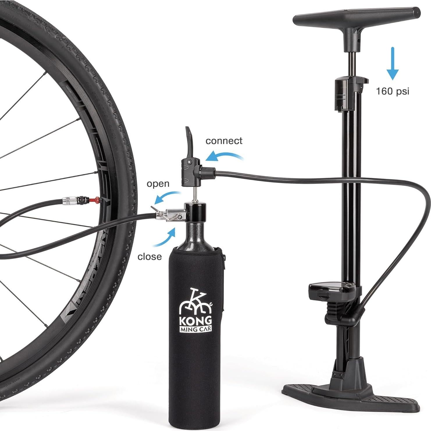 Inflador de Neumáticos Tubeless KONG MING CAR 1.1L 160 PSI