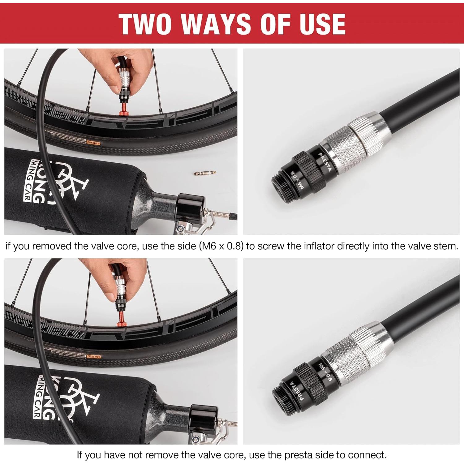 Inflador de Neumáticos Tubeless KONG MING CAR 1.1L 160 PSI