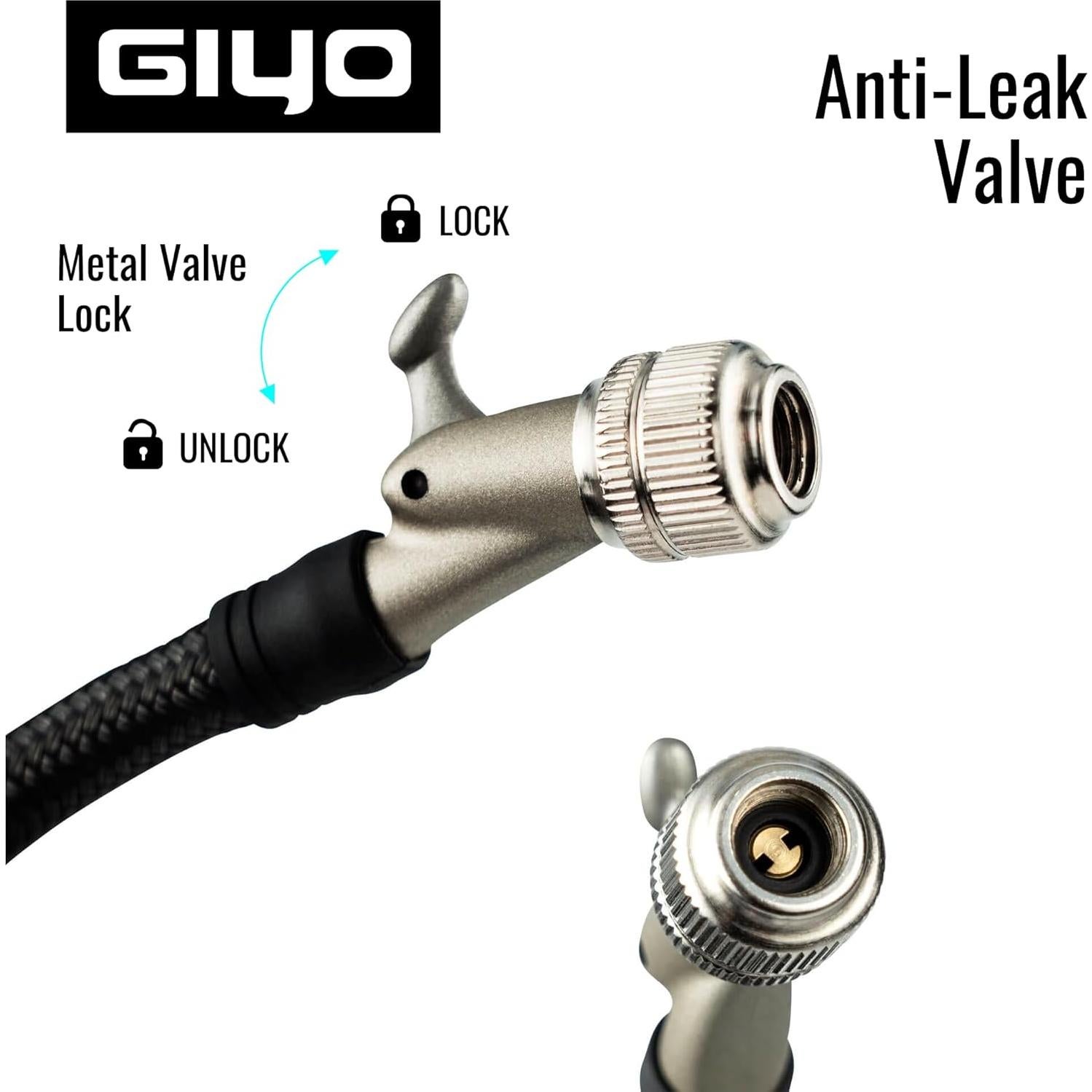 Bomba de Choque Digital GIYO GS-52L 600 PSI Aluminio Ergonómica