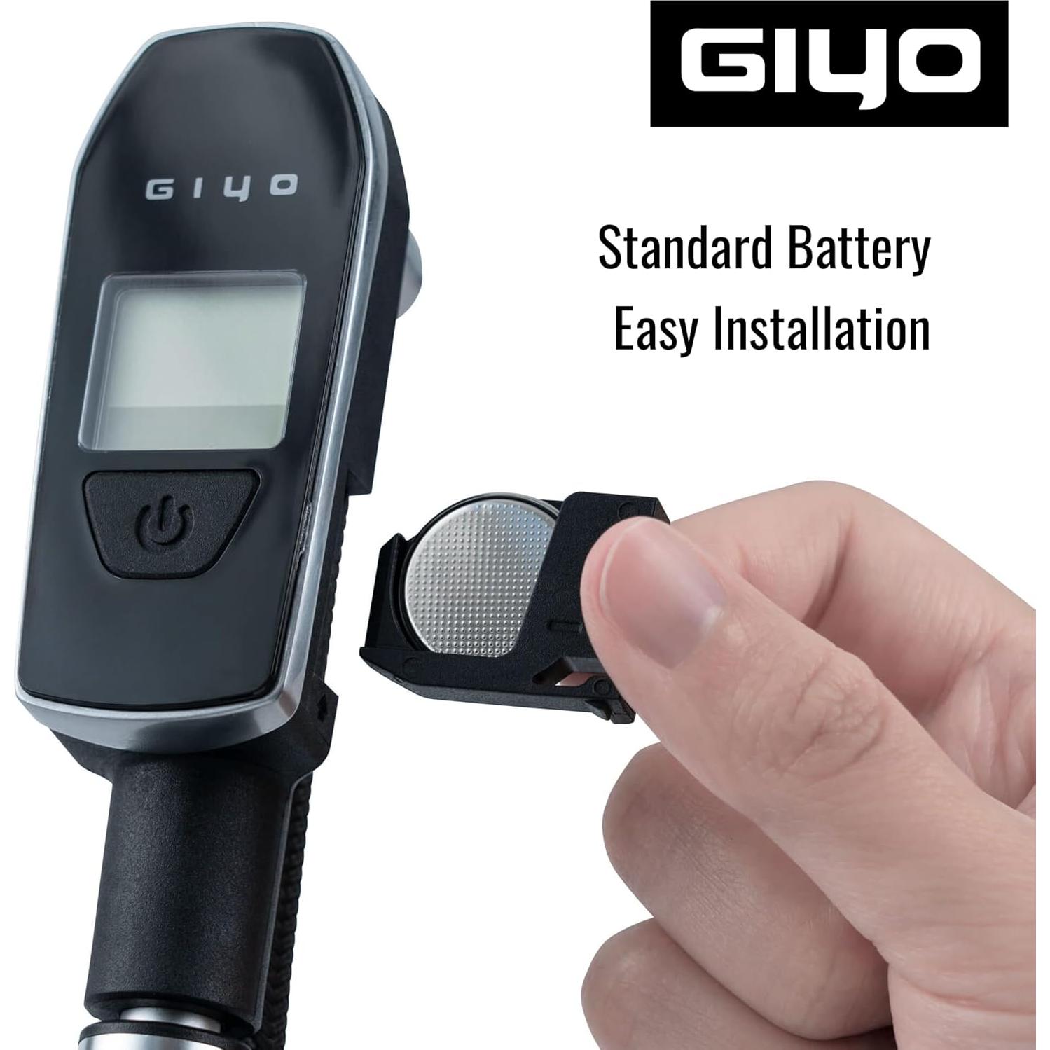 Bomba de Choque Digital GIYO GS-52L 600 PSI Aluminio Ergonómica