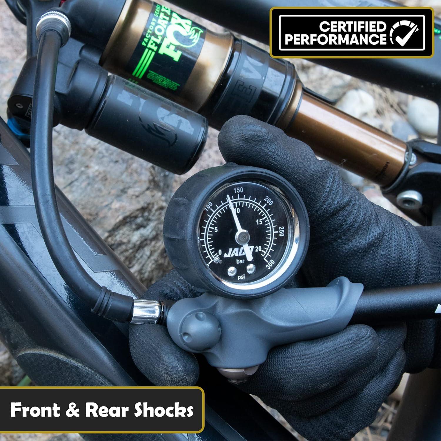 Bomba de Shock MTB JACO ShockPro - Alta Presión 300 PSI