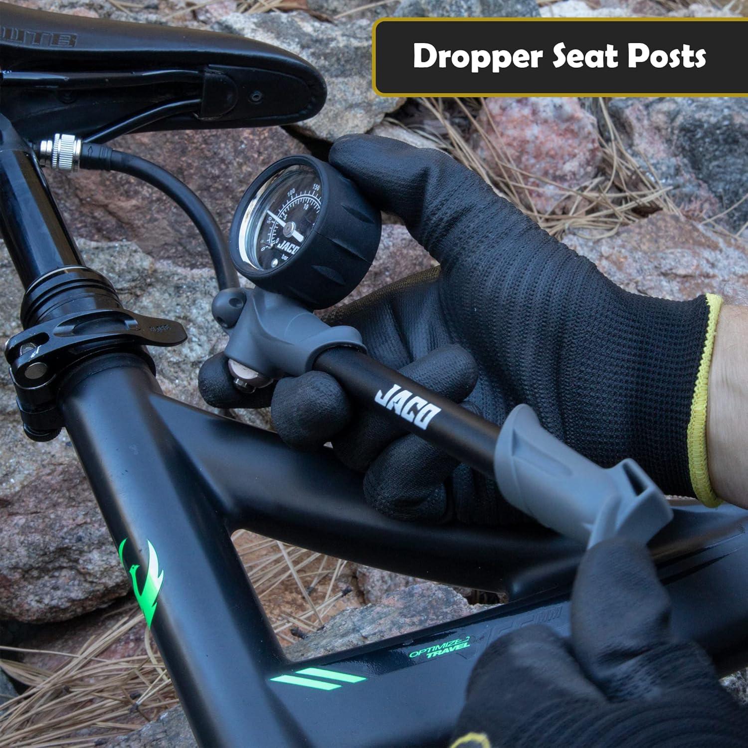 Bomba de Shock MTB JACO ShockPro - Alta Presión 300 PSI