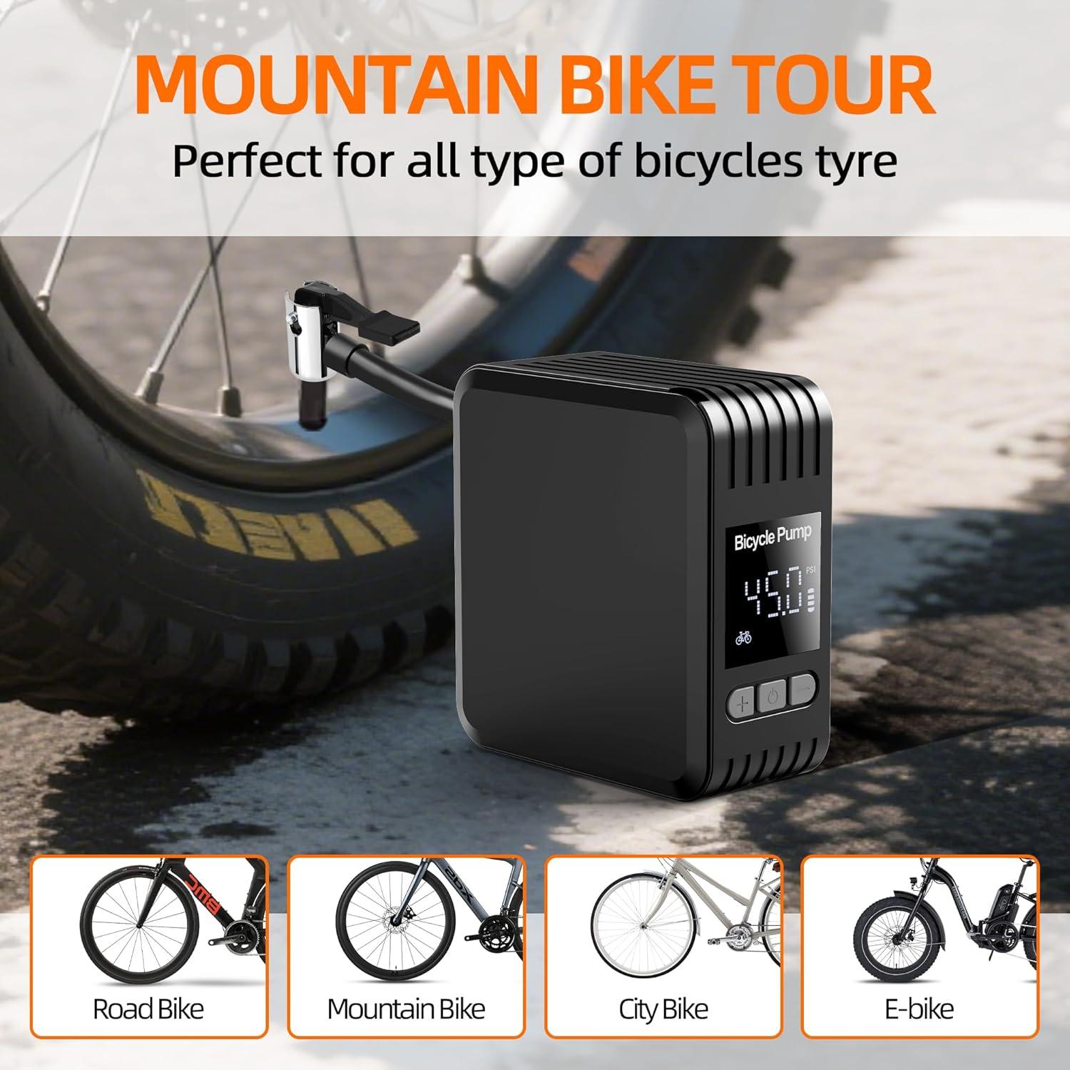 Bomba de Aire Eléctrica Eleventree 150 PSI con Manómetro y Luz