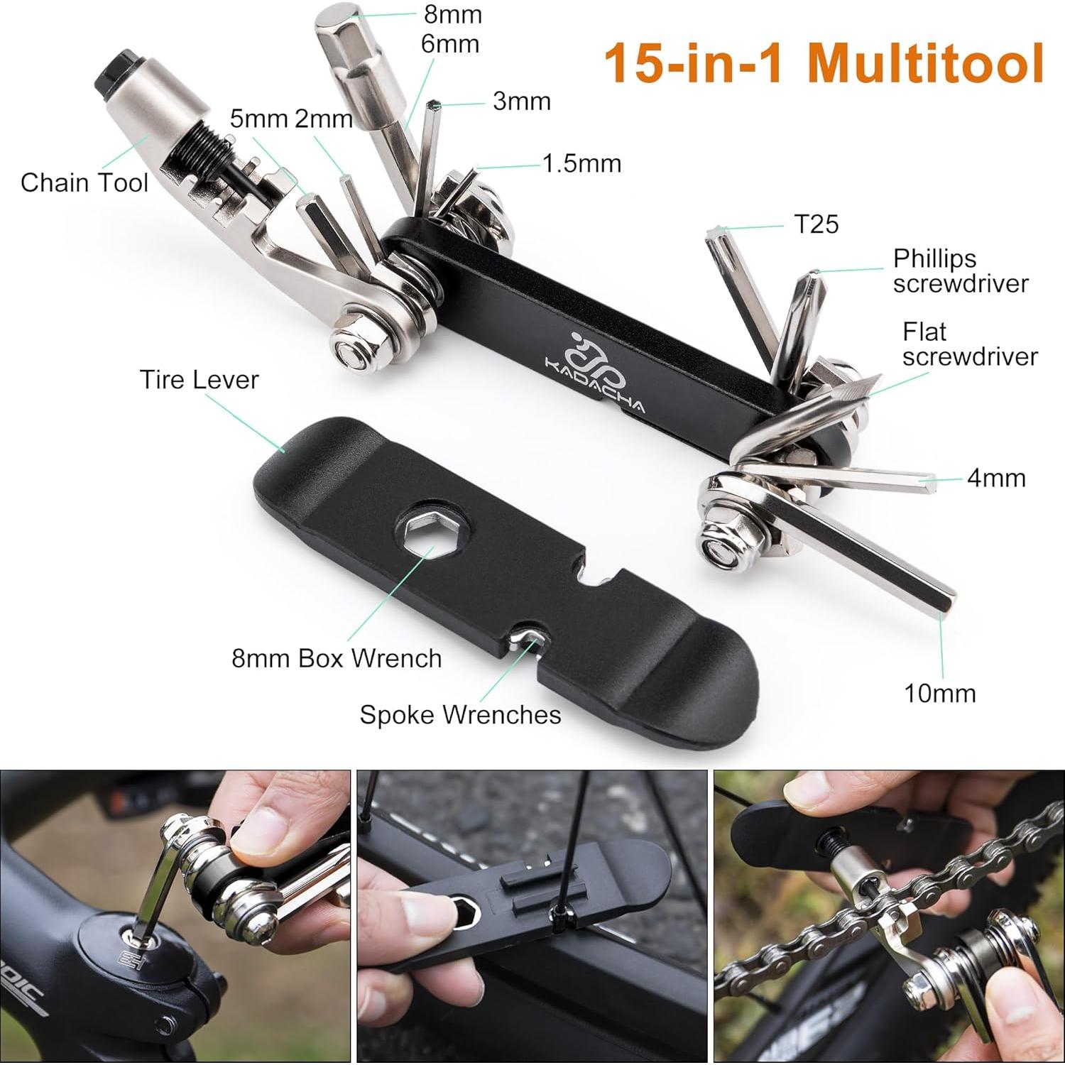 GEWAGE Soporte para Teléfono y Multiherramienta de Bicicleta