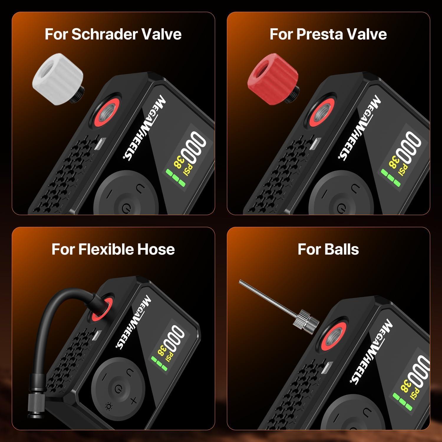 Bomba de Bicicleta Portátil MEGAWHEELS BL06-C 120 PSI