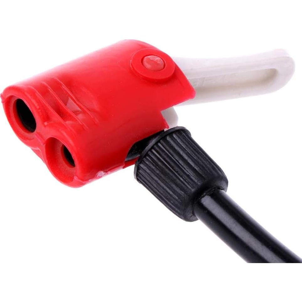 Bomba de Aire Portátil HEYZQ para Bicicleta 67cm Negra y Roja