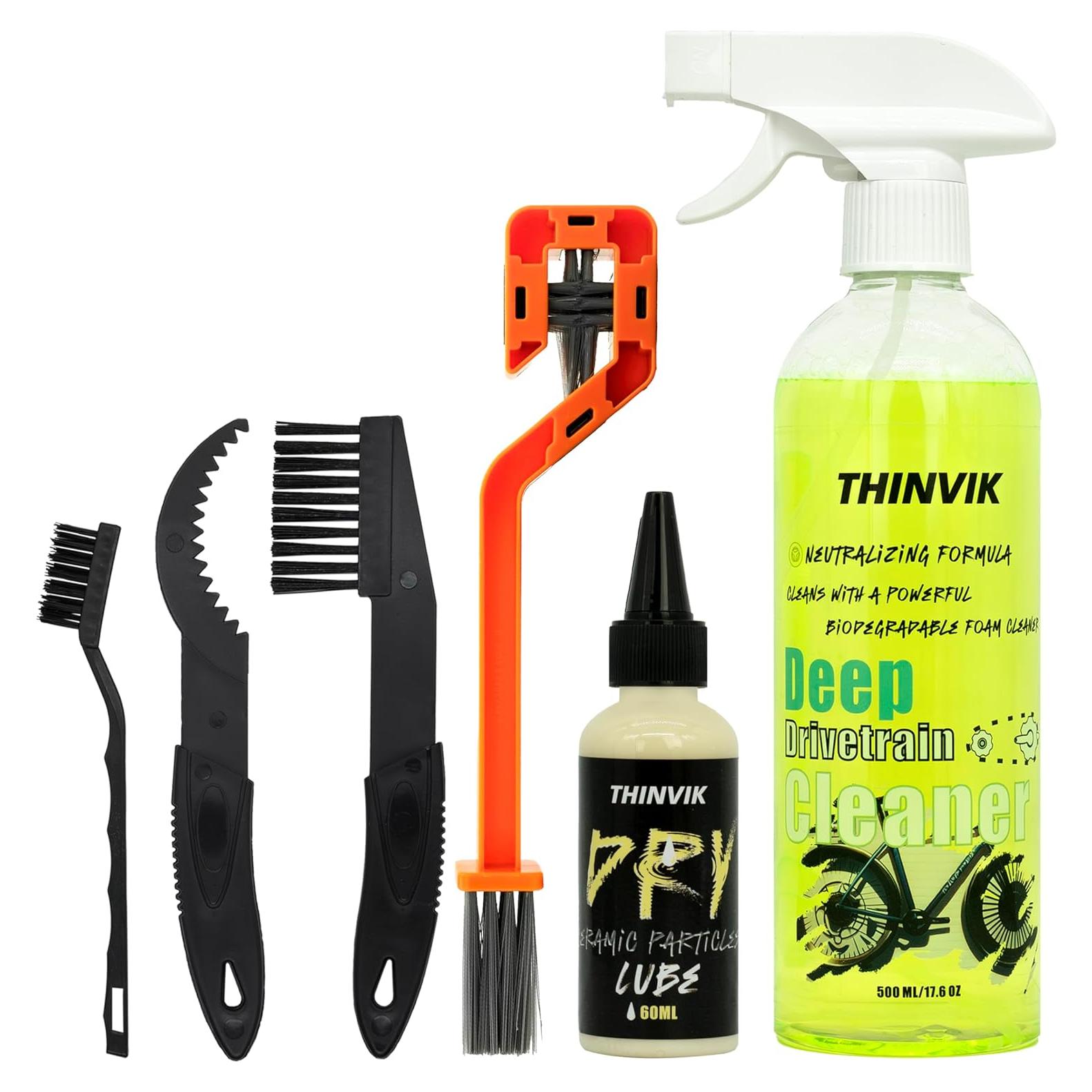 Juego de Lubricante y Limpiador Thinvik para Bicicleta 500ml