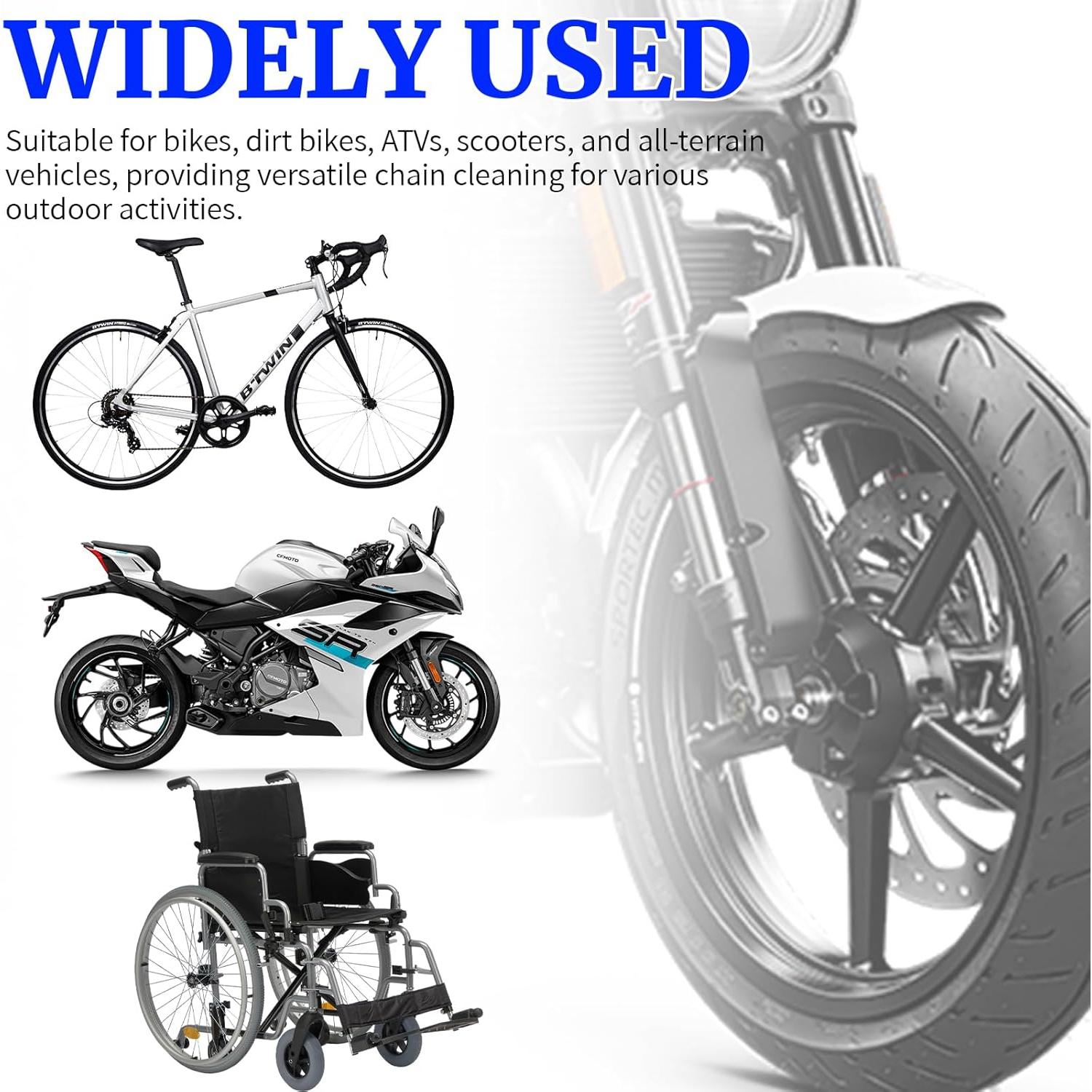 Kit de Limpieza para Cadenas de Bicicleta y Motocicleta GekLiGuLu