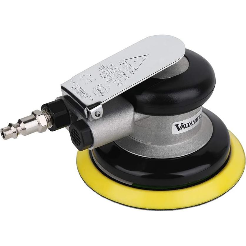 Lijadora Orbital Neumática Valianto 5" Doble Acción Plata