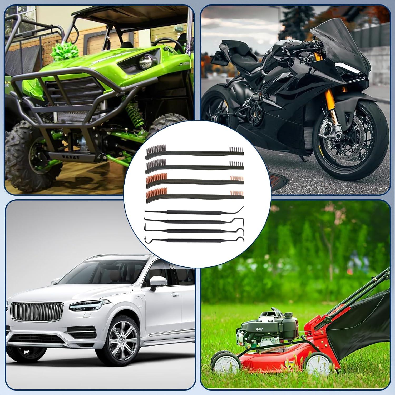 Kit de Limpieza de Carburador Yenblow - 3 Cepillos y 4 Picas