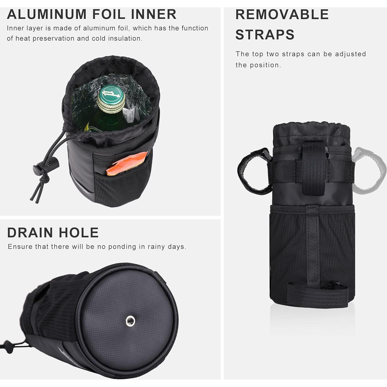 Bolsa de Agua para Manillar Rhinowalk Y9100 1.2L Negra