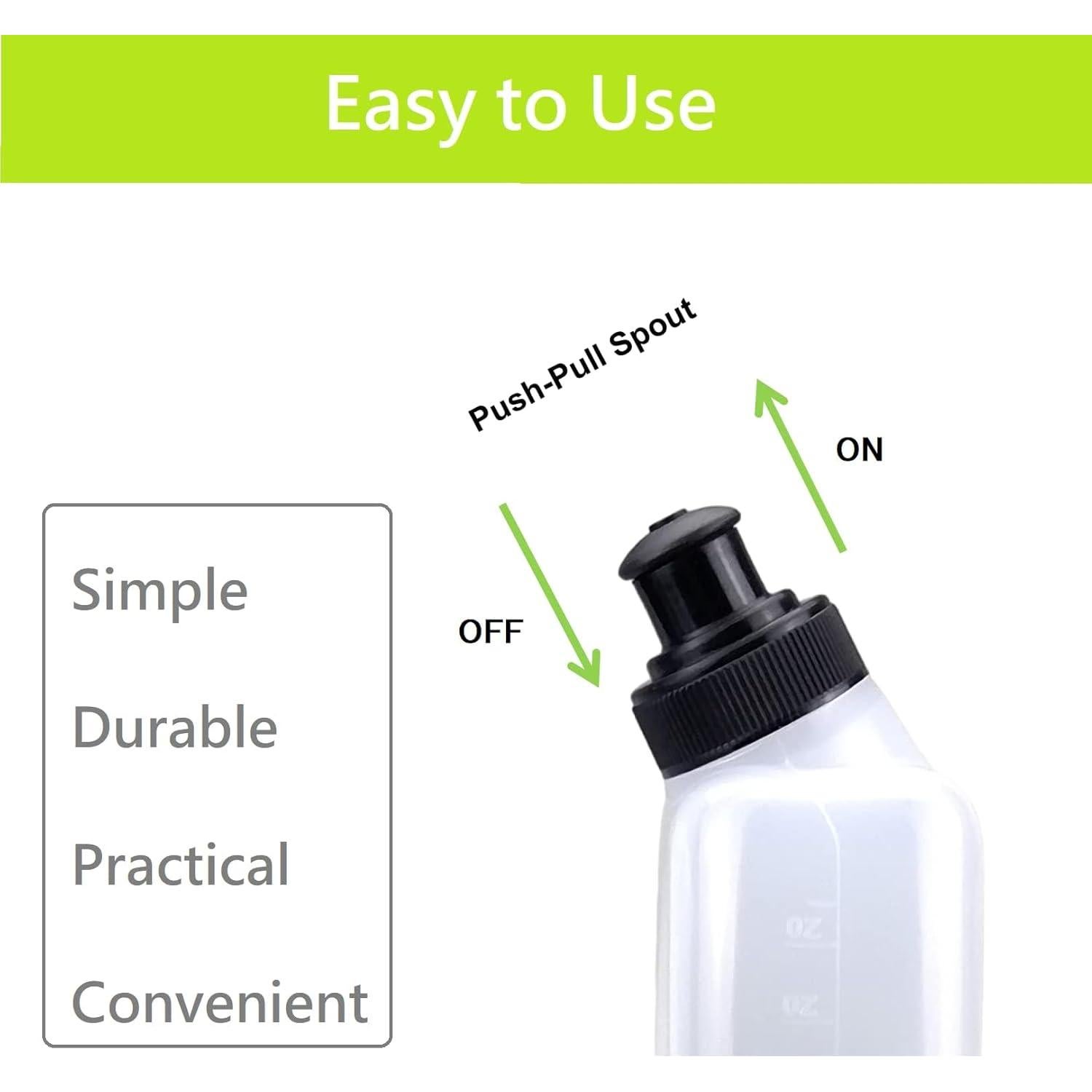 2 Botellas de Agua 10 oz HECHZSO Sin BPA para Correr