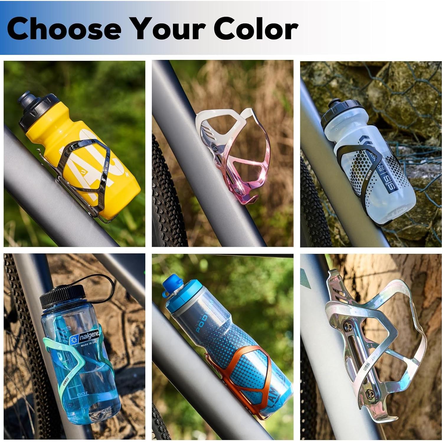 Soporte para Botellas de Agua Corki Cycles Aluminio Púrpura 550-900 ml