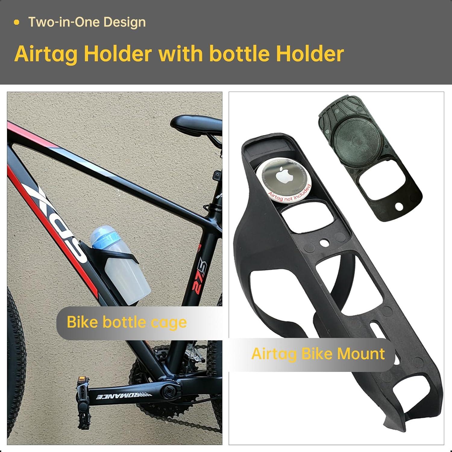 Soporte Oculto para Airtag Amazsafe S001 - Jaula Impermeable para Bicicleta