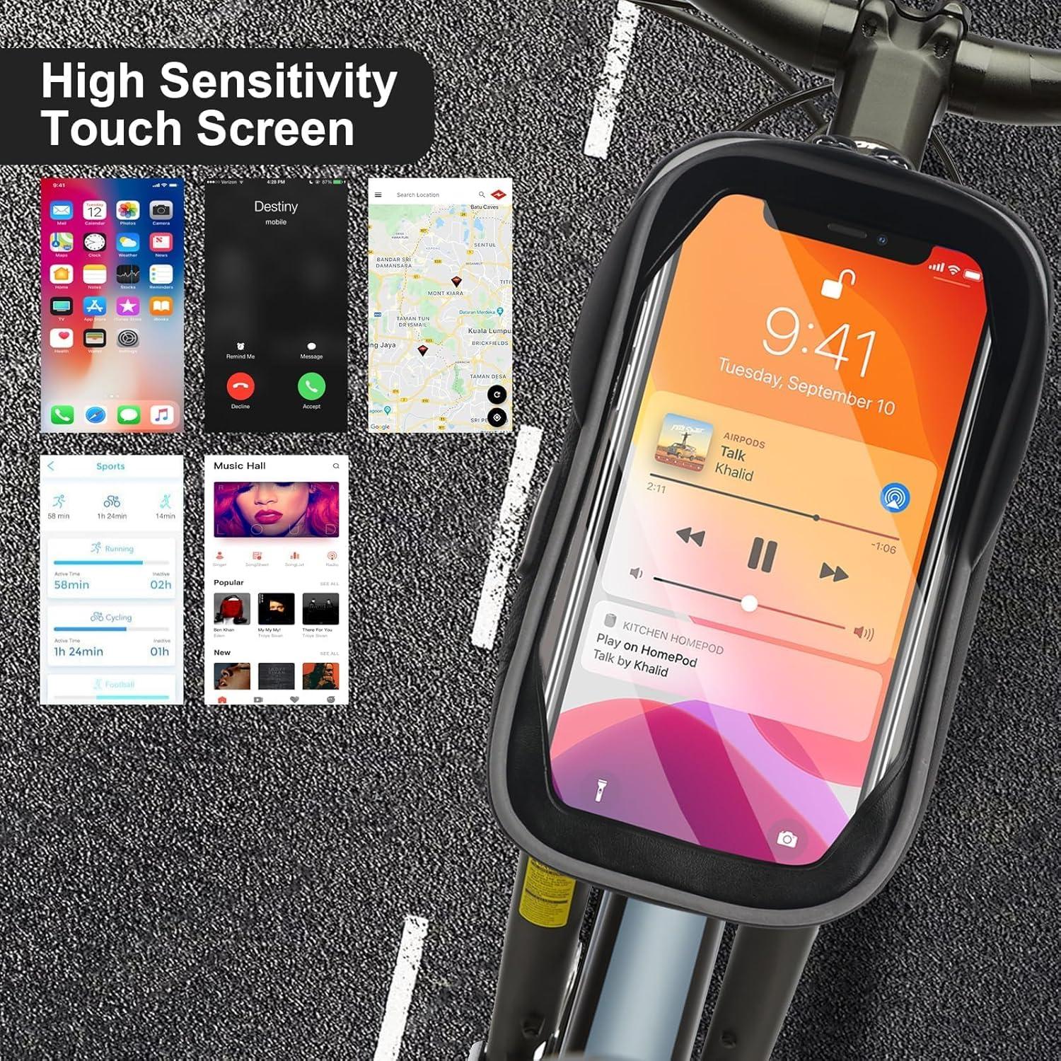 Soporte para Teléfono de Bicicleta Miruchertter Impermeable