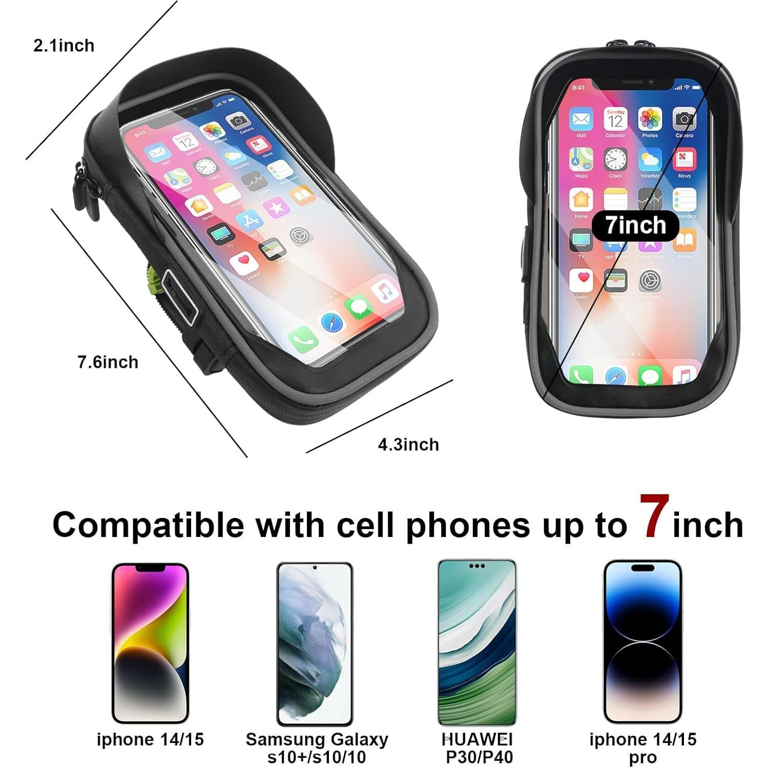 Soporte para Teléfono de Bicicleta Miruchertter Impermeable