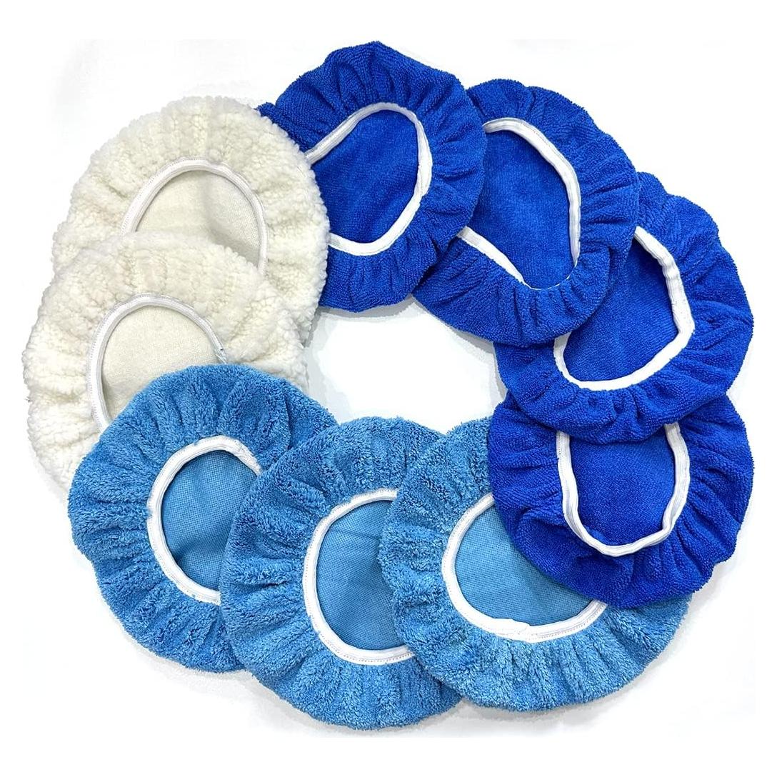 AICEL Kit 9 Piezas Almohadillas de Pulido para Coche