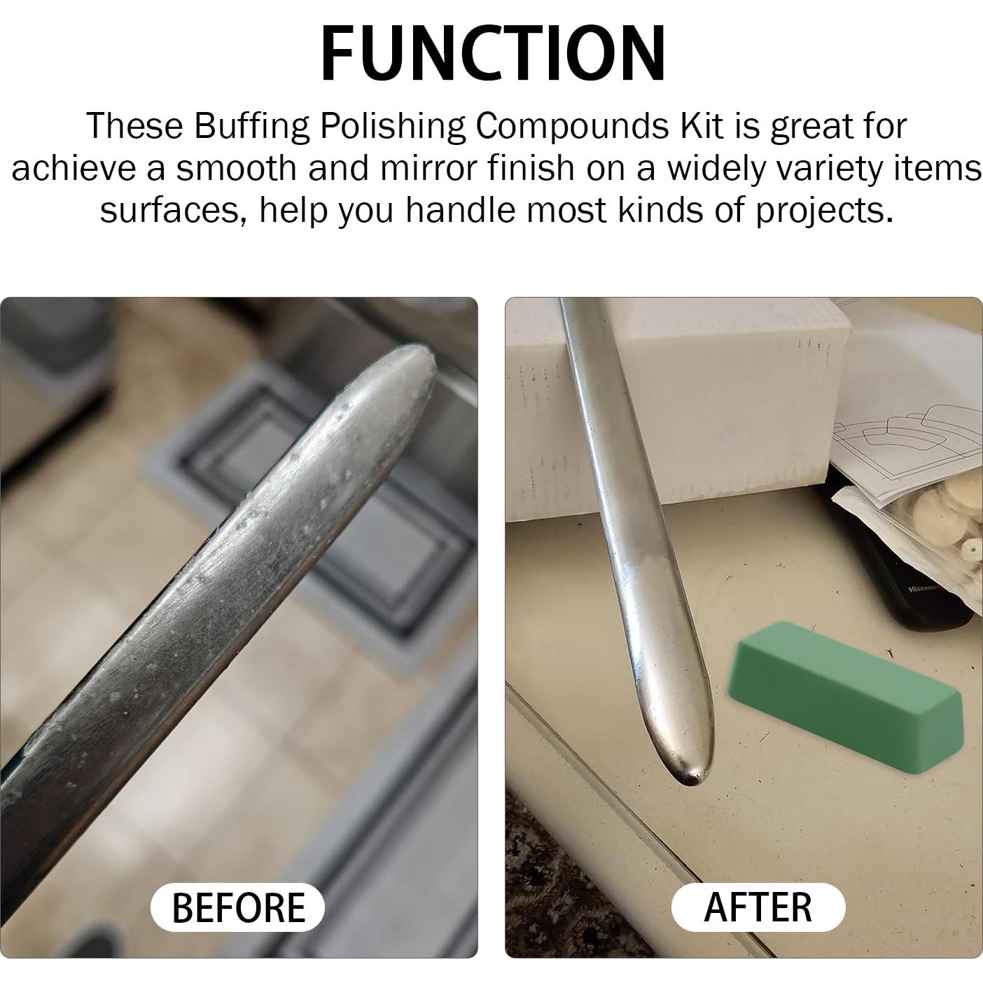 Kit de Pulido SCOTTCHEN 3 Piezas 113g - Verde, Blanco, Rojo