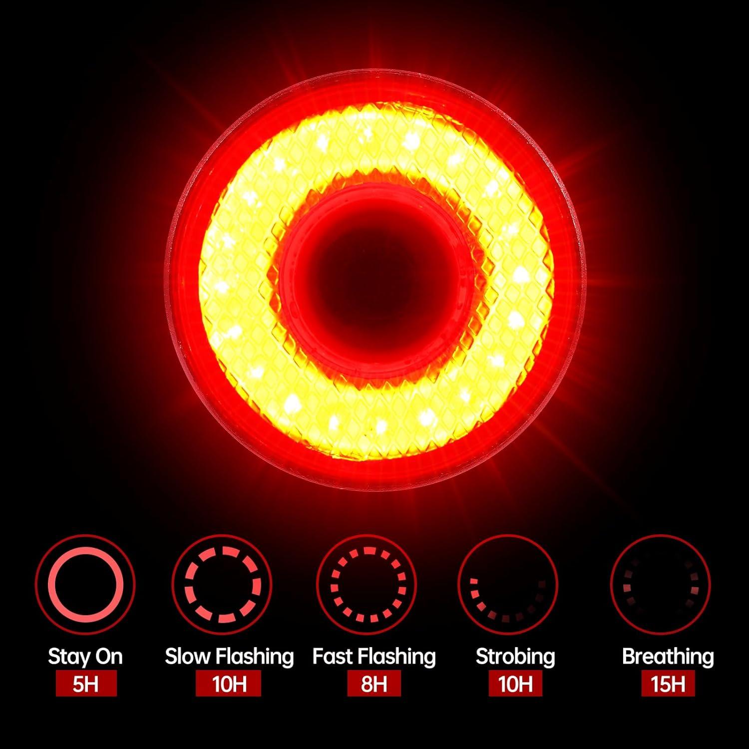 Luces de Bicicleta Tellegante LED 2400 Lúmenes Recargables USB-C