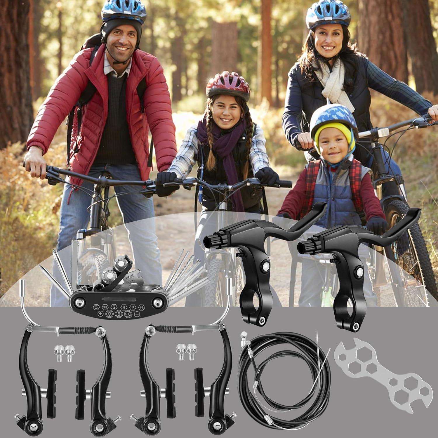 Juego de Frenos de Bicicleta Hmfmdy Completo MTB Negro
