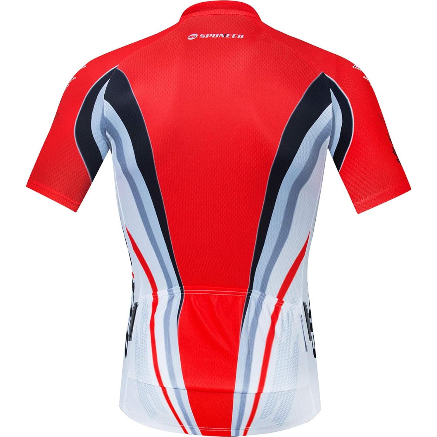 Conjunto de Ciclismo Sponeed para Hombres - Camiseta y Pantalones Cortos