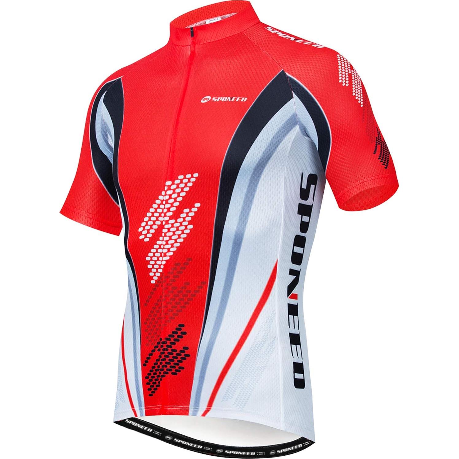 Conjunto de Ciclismo Sponeed para Hombres - Camiseta y Pantalones Cortos