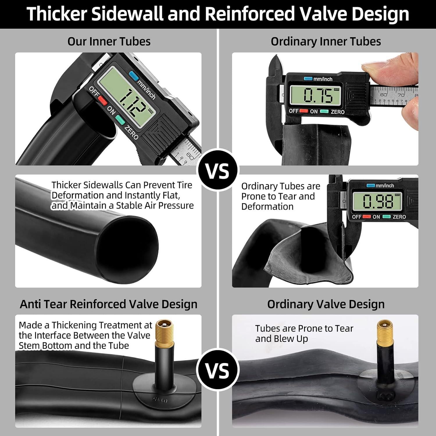 Cámaras de Aire para Bicicleta Hapleby 26" x 1.75-2.125