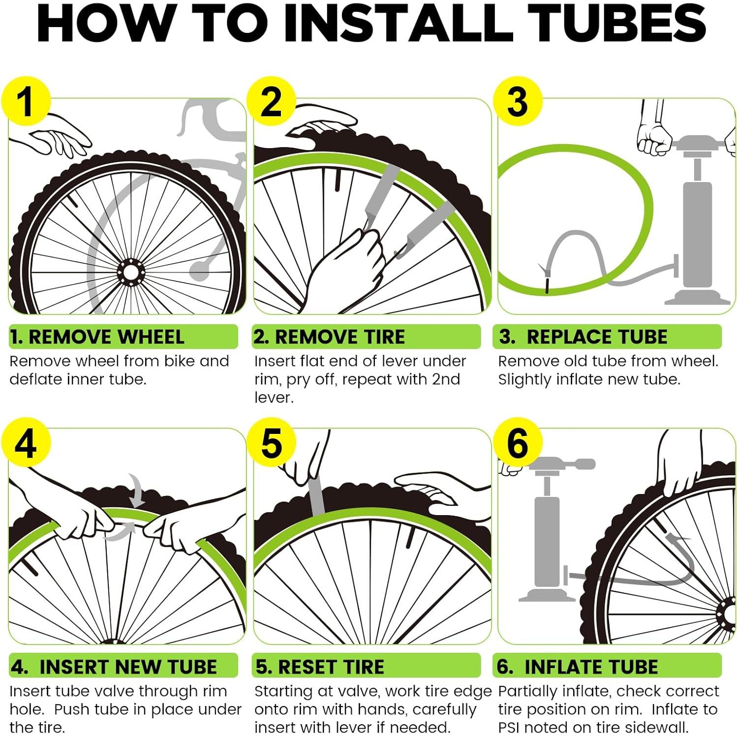 2 Tubos de Bicicleta 700C Hydencamm con Válvula Presta 42mm