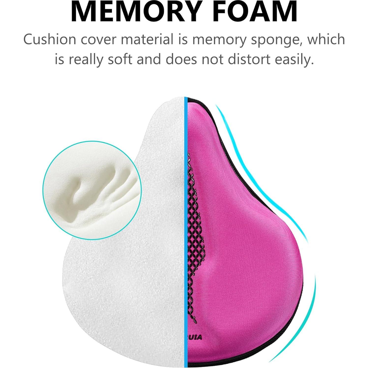 Funda de Asiento de Bicicleta Acolchada RERUIA Rosa 28x25cm