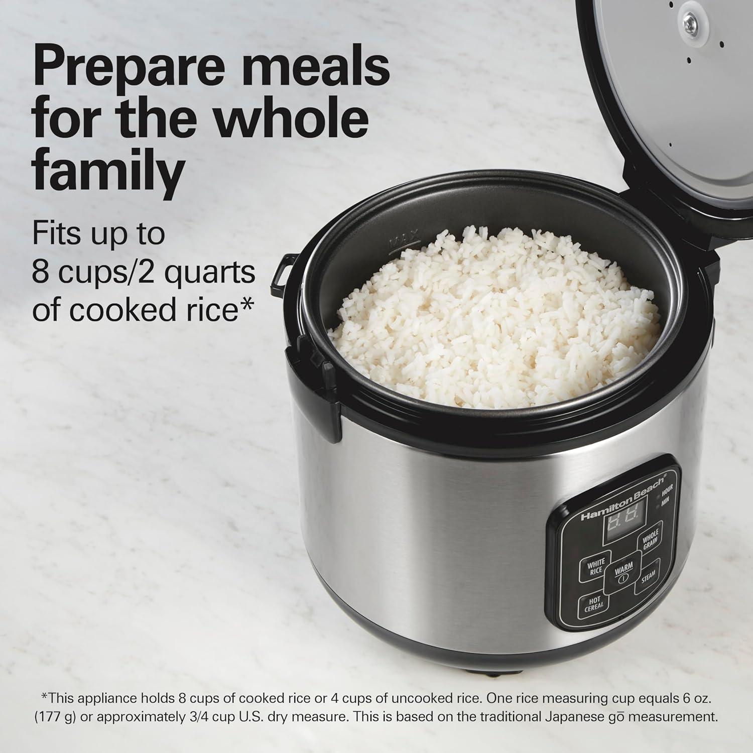 Cocedor de Arroz Digital Programable Hamilton Beach 8 Tazas